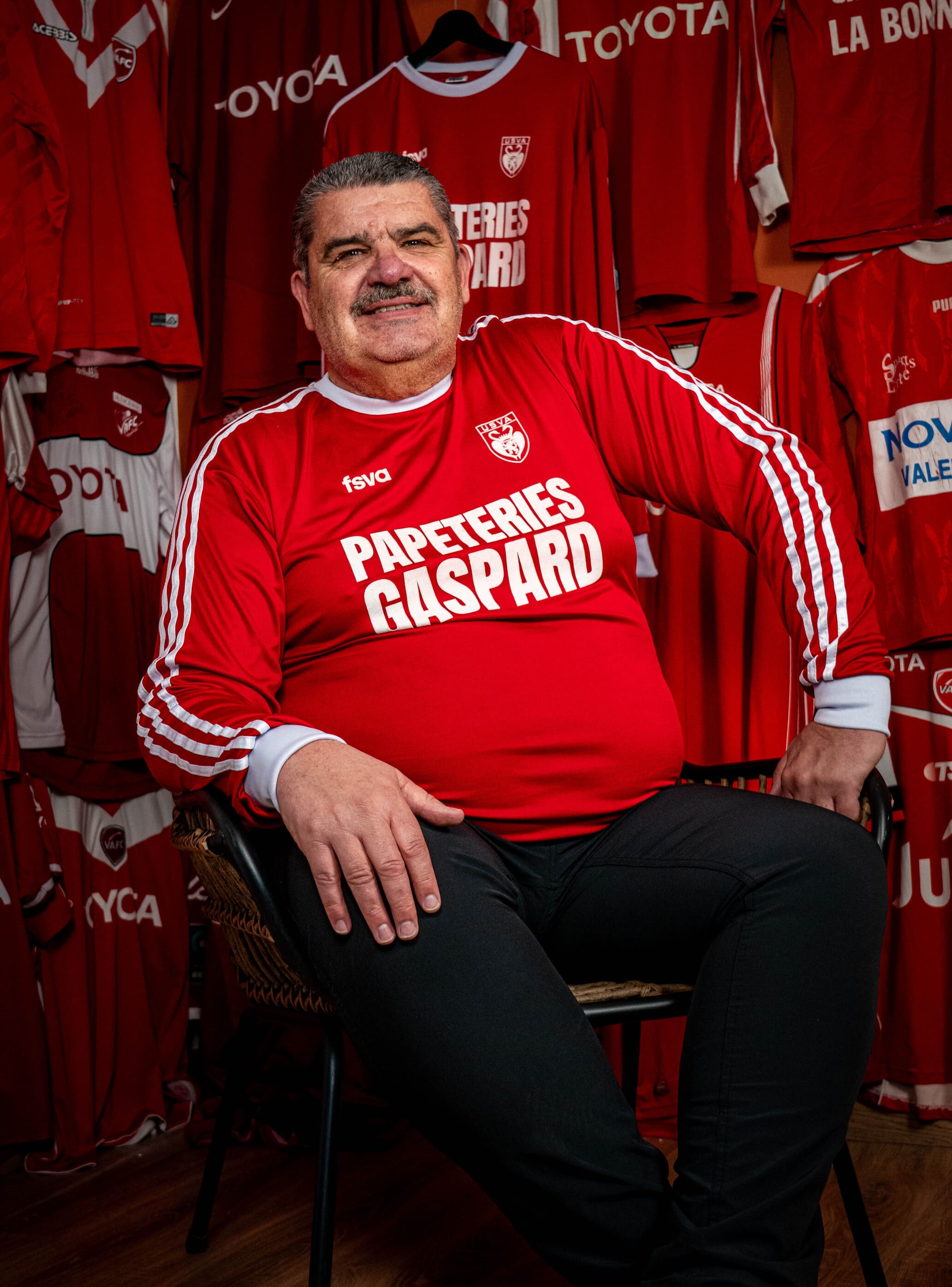 Maillot Papeteries Gaspard avec Dominique Corroyer