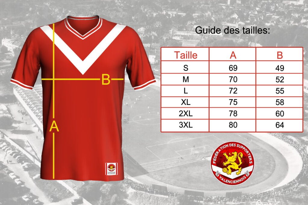 Visuel Maillot Retro Fsva Guide Des Tailles